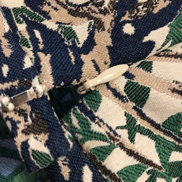 J.McLaughlin Margot Botanical Jacquard Blue/ Green Pants New Sz8 - Picture 8 of 9